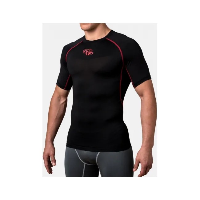 Компрессионная футболка Peresvit Air Motion Black Red Short Sleeve