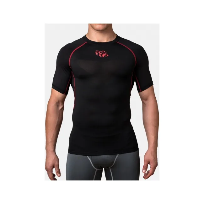 Компрессионная футболка Peresvit Air Motion Black Red Short Sleeve