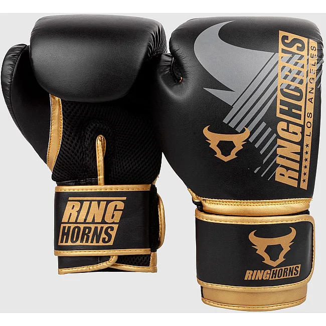 Перчатки для бокса RINGHORNS Charger MX Black Gold
