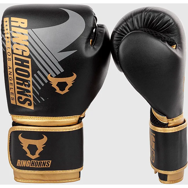 Перчатки для бокса RINGHORNS Charger MX Black Gold
