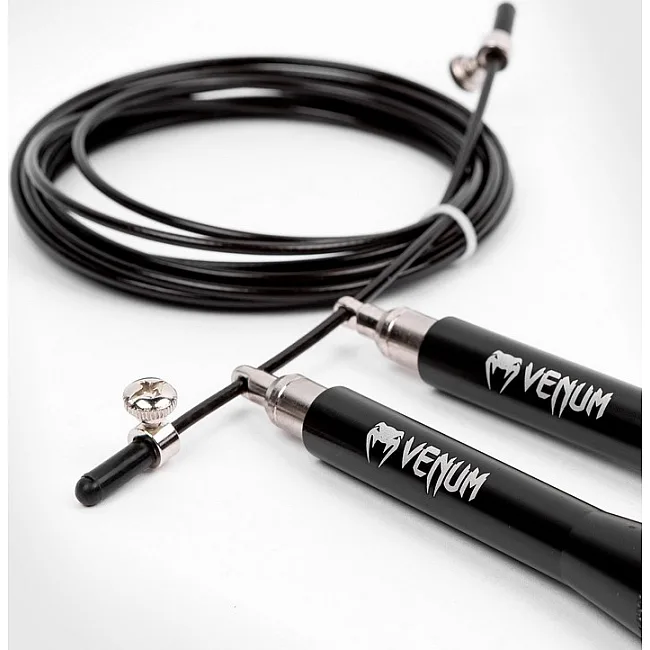 Скоростная скакалка Venum Thunder Evo Jump Rope Black