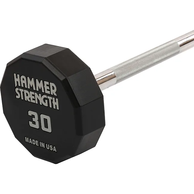 Штанга нерозбірна з фіксованою вагою пряма PEV HAMMER STRENGHT TA-9979-30 (Чорний)