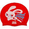 Шапочка для бассейна силиконовая для взрослых MADWAVE Bunny M057415 (Красный)
