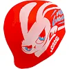 Шапочка для бассейна силиконовая для взрослых MADWAVE Bunny M057415 (Красный)
