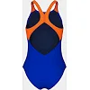 Купальник для девочек Arena PAINTING SWIMSUIT V BACK синий, оранжевый (для детей)