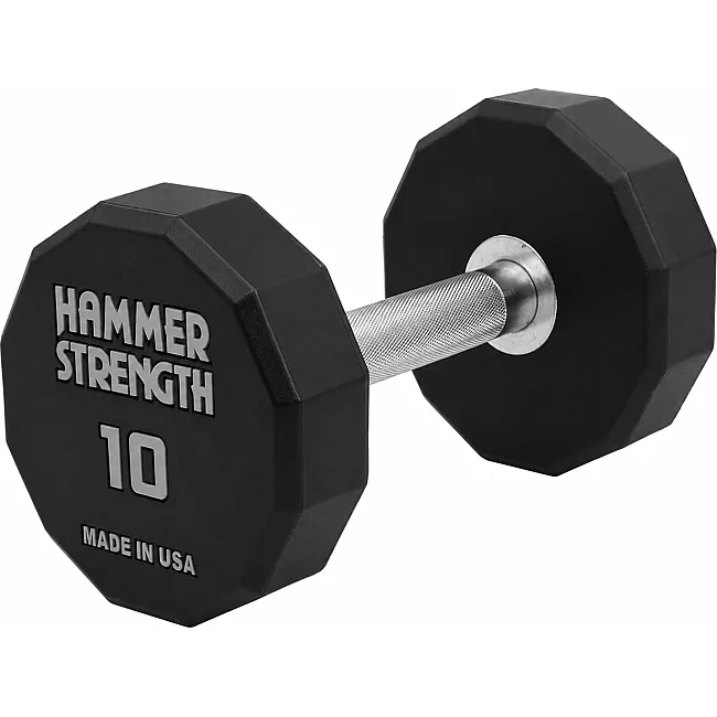 Гантель профессиональная с полиуретановым покрытием HAMMER STRENGHT TA-9215-10 (Черный)