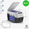 Дорожный холодильник с ремнем Peme Go Adventure Orange 30 28,3 л серый