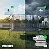 Батут Zipro Jump Pro Quadro с внутренней сеткой 8 х 12 футов 366 x 244 см черный