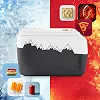 Дорожный холодильник с ремнем Peme Go Adventure Orange 30 28,3 л серый