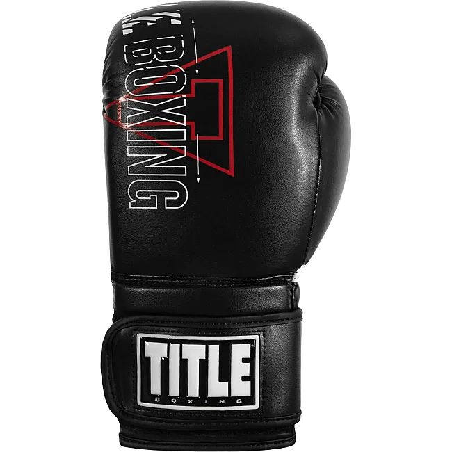 Боксерские перчатки TITLE DYNAMIC STRIKE HEAVY BAG GLOVES Black 14 oz