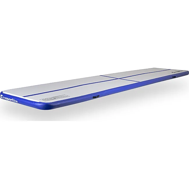 Килимок надувний Airtrack inSPORTline Airstunt 500x100x10 см, біло-синій