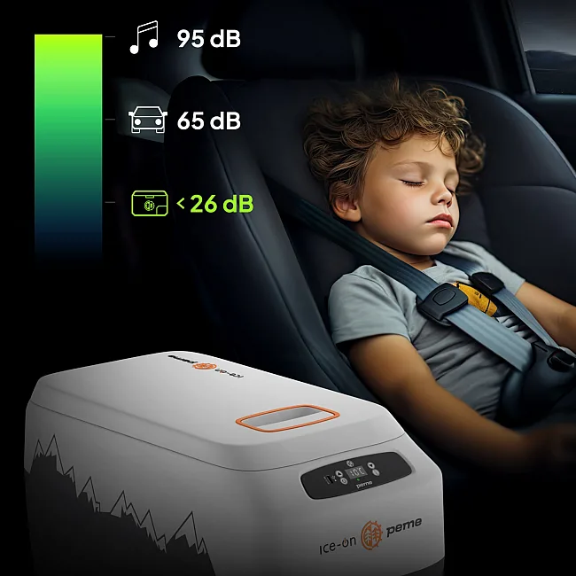 Дорожный холодильник с ремнем Peme Go Adventure Orange 30 28,3 л серый
