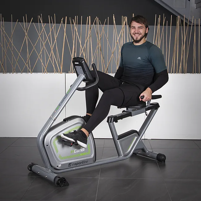 Велотренажер горизонтальный магнитный inSPORTline inCondi R60i серый