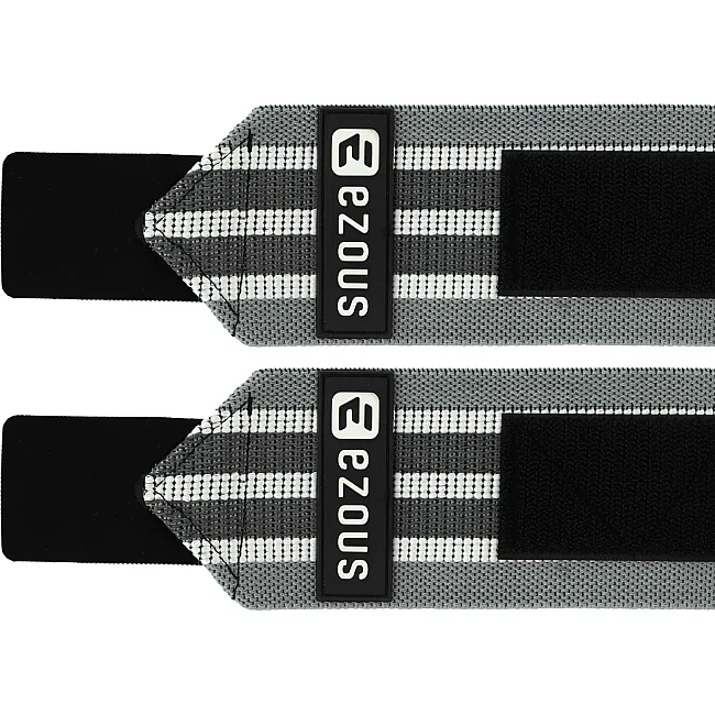Кистевые бинты
 STRONG WRIST WRAPS EZOUS C-06 2штуки (Серый-белый)