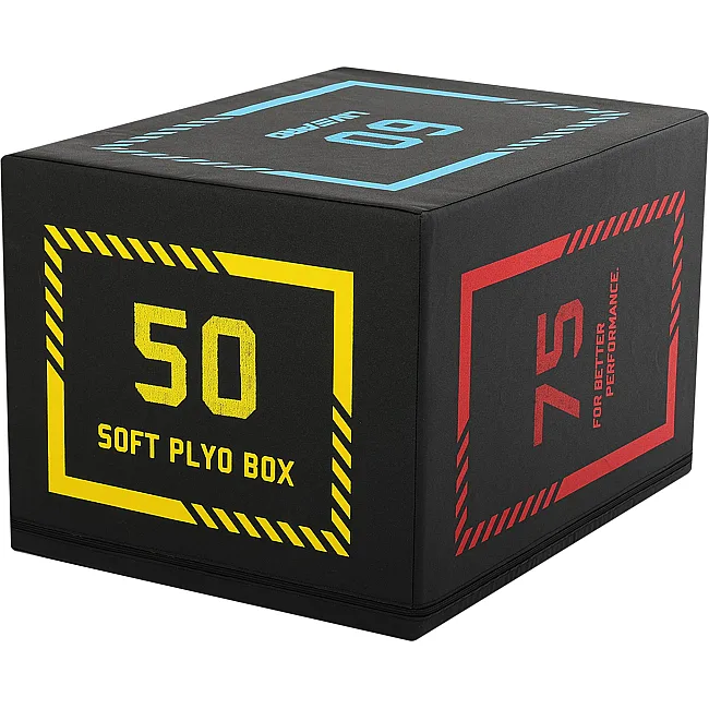 Бокс пліометричний тумба для кросфіту Пліобокс SOFT PLYO BOX LiveUp LP8155 1шт 50х60х75см