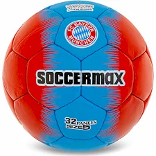 Футбольный мяч SOCCERMAX BAYERN FB-0047-820 №5 PU-голубой