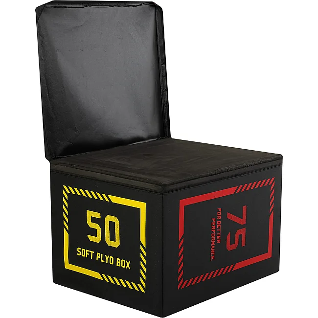 Бокс пліометричний тумба для кросфіту Пліобокс SOFT PLYO BOX LiveUp LP8155 1шт 50х60х75см