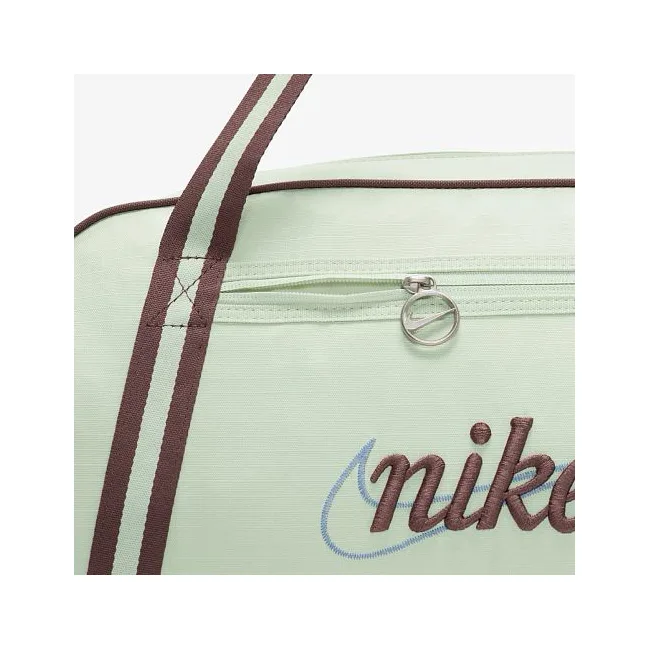 Сумка спортивна W NK GYM CLUB - RETRO 24L коричневий, салатовий Жін 33×51×23 см