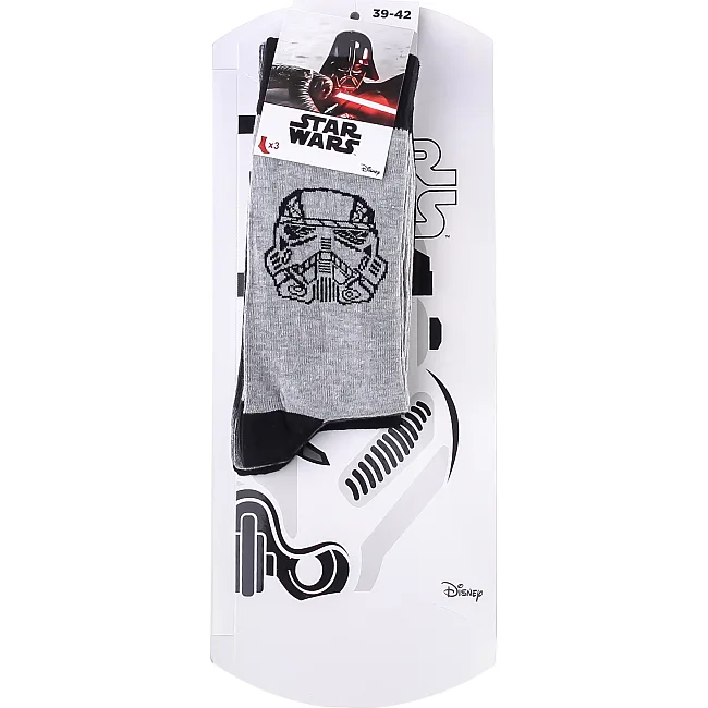 Носки STAR WARS CONTOUR TETE TROOPER 3P, арт.93920111-1