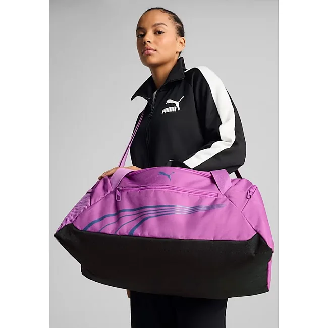 Сумка спортивная Puma FUNDAMENTAL Small Sport 34L черный, розовый 53х28х25 см