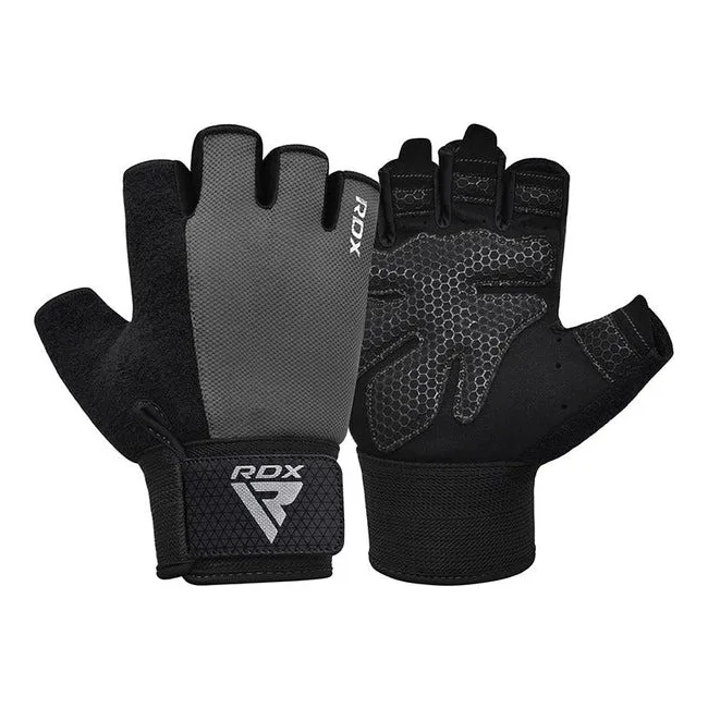 Перчатки для фитнеса RDX W1 Half Gray Plus