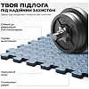 Мат-пазл (ласточкин хвост) PowerPlay PP_4414 EVA Puzzle Mat 120x120x1.2 cм Голубой