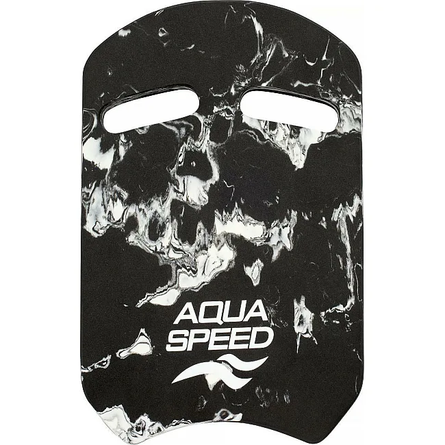Доска для плавания Aqua Speed SWIRL PULLBUOY 61245 черная, белая 43х28х3,6