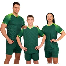 Футбольна форма комплект футболка та шорти LIDONG JG-6321 4XS-XXL (Зелений)
