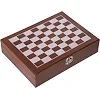 Набор настольных игр в деревянном кейсе 2 в 1 шахматы карты SP-SPORT
 W2517B
 24,5x18,5х6см