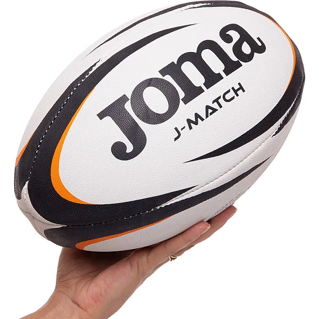 Регбийный мяч
 JOMA
 J-MATCH 400742-201
 5 (Черный-белый-оранжевый)