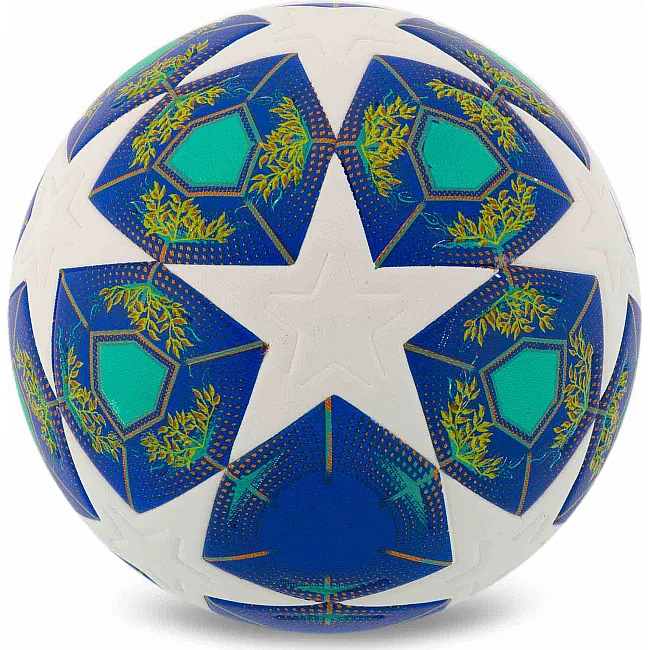 Футбольний м'яч SELECTARS SP-SPORT FB-7587 №5 PU (Білий-синій)