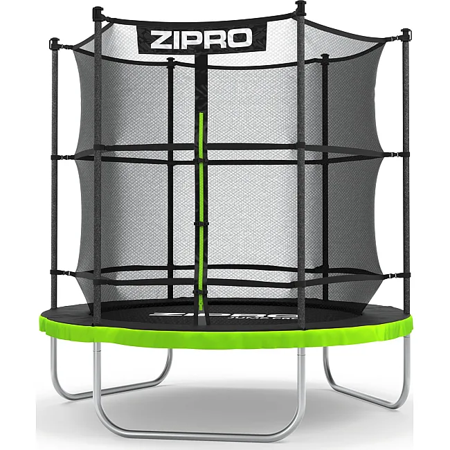 Батут Zipro Jump Pro с внутренней сеткой 6 футов 183 см черно-зеленый