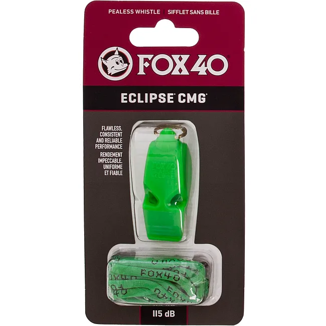 Свисток спортивний суддівський пластиковий зі шнурком ECLIPSE CMG FOX40
-ECLIPSE CMG (Салатовий)