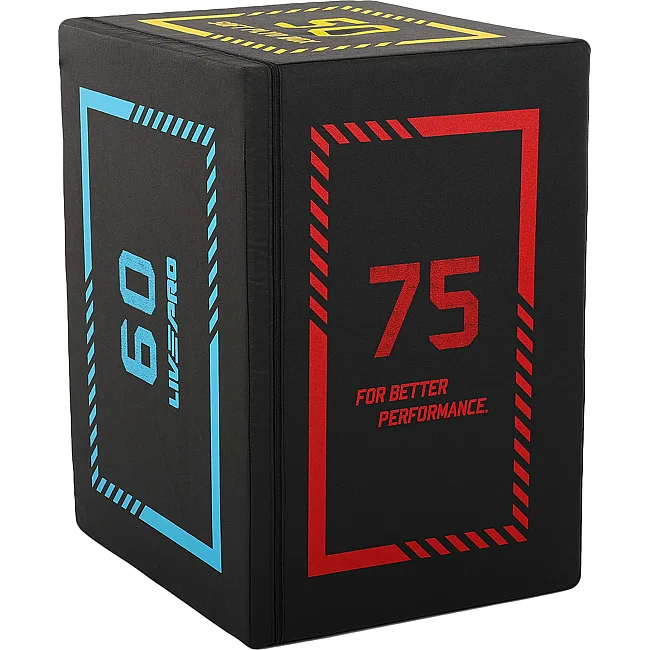 Бокс пліометричний тумба для кросфіту Пліобокс SOFT PLYO BOX LiveUp LP8155 1шт 50х60х75см