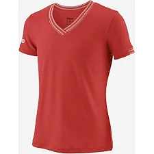 Детская футболка Wilson jr team V-neck red