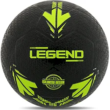 Резиновый мяч для уличного футбола Legend №5 STREET SOCCER STR34681 (Черный-салатовый)