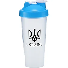 Шейкер для спортивного питания SP-SPORT UKRAINE FI-9931 600мл (Прозрачный-синий)