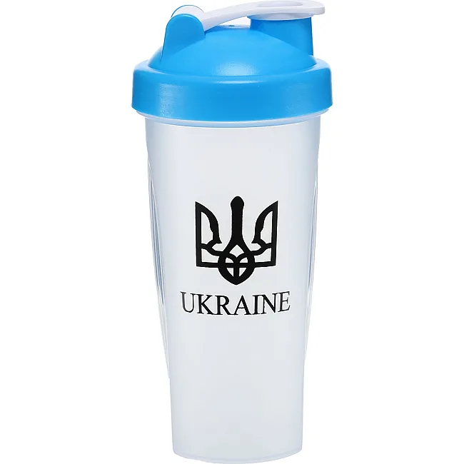 Шейкер для спортивного питания SP-SPORT UKRAINE FI-9931 600мл (Прозрачный-синий)