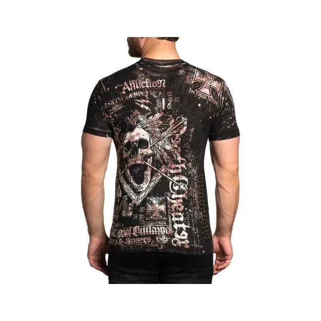 Футболка AFFLICTION Brooklyn Sinners Ellis Wash