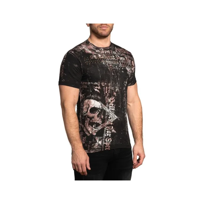 Футболка AFFLICTION Brooklyn Sinners Ellis Wash