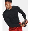 Футболка компрессионная UNDER ARMOUR HeatGear® Mock Black White