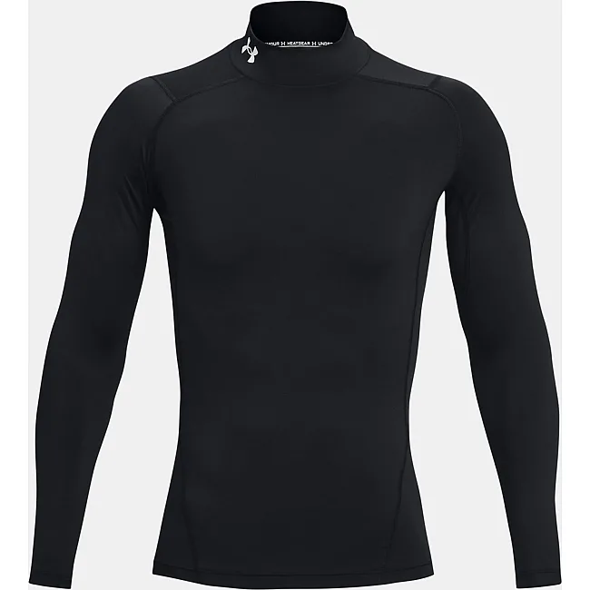 Футболка компрессионная UNDER ARMOUR HeatGear® Mock Black White