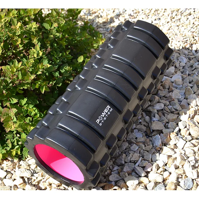 Масажний роллер (МФР рол) POWER SYSTEM PS-4050 Black/Pink (33x15см.)
