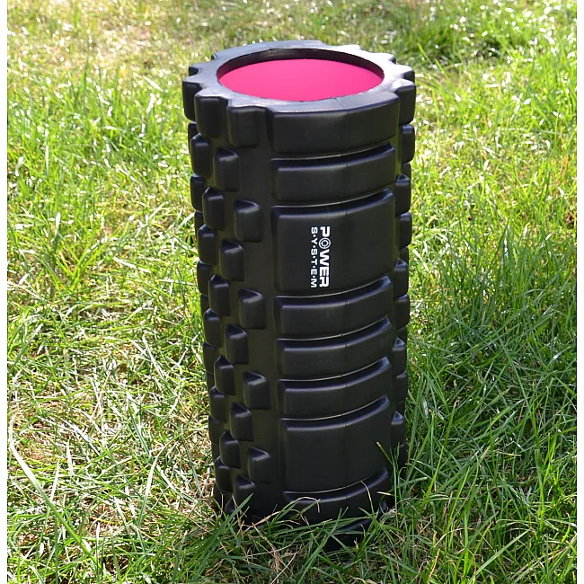 Масажний роллер (МФР рол) POWER SYSTEM PS-4050 Black/Pink (33x15см.)