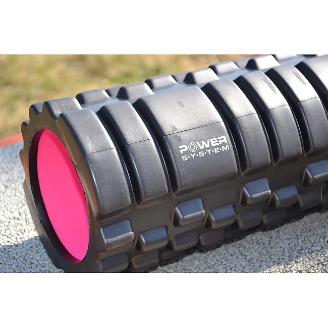Масажний роллер (МФР рол) POWER SYSTEM PS-4050 Black/Pink (33x15см.)