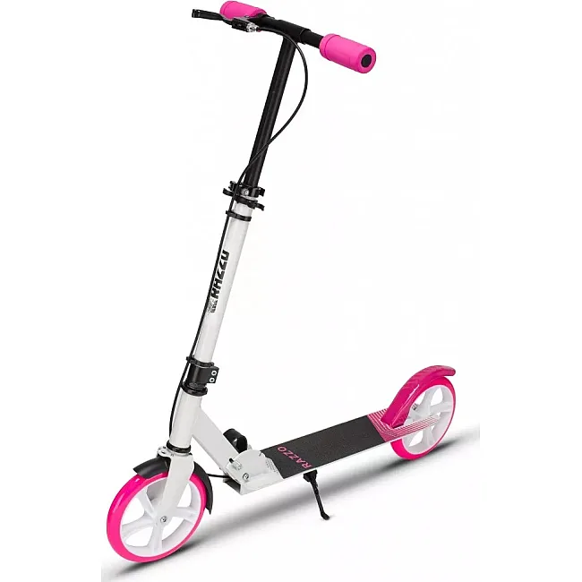 Самокат двухколесный RAZZO CITY 200 мм. алюминиевый HUL1-200 White/Pink