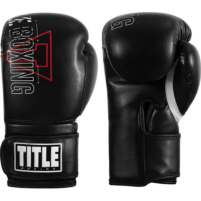 Боксерские перчатки TITLE DYNAMIC STRIKE HEAVY BAG GLOVES Black 14 oz