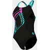 Купальник закрытый для женщин Arena GRAPHIC SWIMSUIT SWIM PRO L черный, голубой, розовый (для женщин)