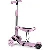 Детский самокат трехколесный Ricokids Cubi розовый