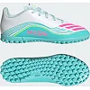 Сороконожки детские ADIDAS F50 MESSI CLUB TF J белый, бирюзовый, розовый (для детей)